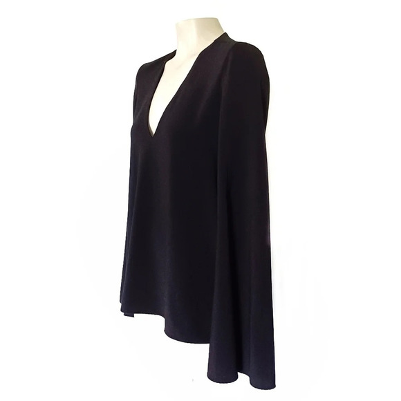 TOPSHOP Deep V Blouse Goth Whimsigoth Indie Sleeze Witchy Going Out - Picture 2 of 6